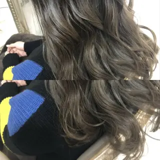 ロング カラー ヘアアレンジ See by merのマツエク・マツパデザイン