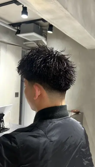 ショート メンズ 【明大前フェード/ メンズパーマ/岳】のヘアスタイル