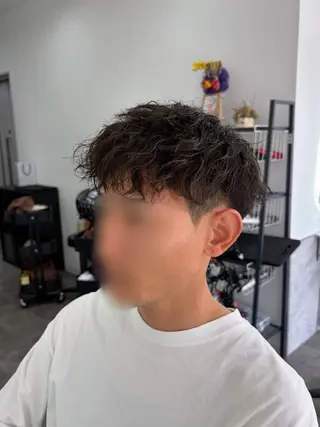 パーマ メンズ limitみづき🌙 レイヤーカットのヘアスタイル
