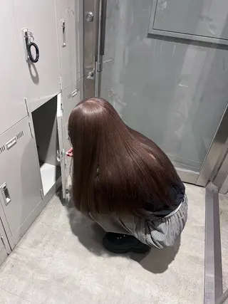 カラー 透明感ベージュ🤎 ナチュラルレイヤーのヘアスタイル