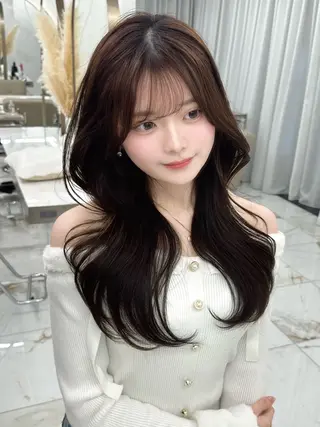 ロング カラー ヘアアレンジ 小林 拳人のヘアスタイル