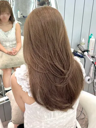 カラー 縮毛矯正ブリーチなし 🍒❤ゆうきのヘアスタイル