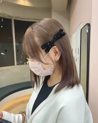 ミディアム カラー ayaka♡ 柔らかカラーのヘアスタイル