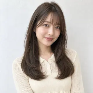 ロング カラー 銀座/モテ🤍垢抜け レイヤー/あさみのヘアスタイル