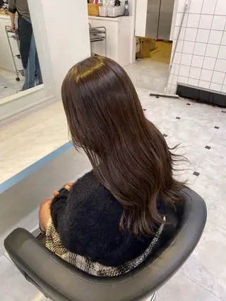 ロング 🤎モテ髪&透明感 ミルクティー🥣🤎のヘアスタイル