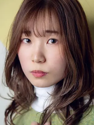 セミロング カラー パーマ 松尾 泰伸のヘアスタイル