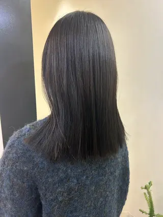 セミロング カラー hubhair レイヤー/透明感のヘアスタイル