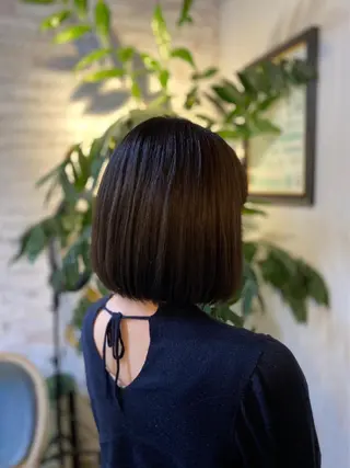 ミディアム カラー 長濱 俊のヘアスタイル
