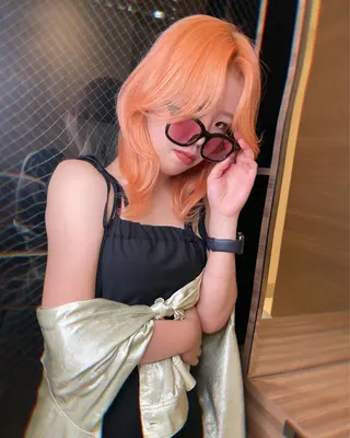 ミディアム カラー ワンホンヘア RYOTAのヘアスタイル