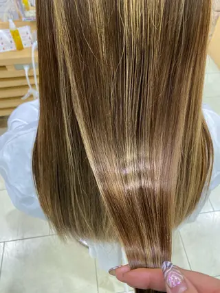 ロング カラー ヘアアレンジ TSUNA 🌙 Lim 五反田のマツエク・マツパデザイン