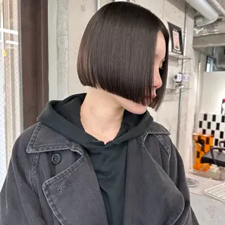 ショート カラー ヘアアレンジ TAKUMAブリーチ /デザインカラーのヘアスタイル