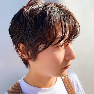 ショート パーマ 中川 竜誠のヘアスタイル
