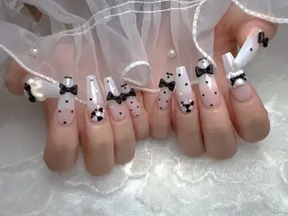 ロング 長さだし専門店 Moominのネイルデザイン
