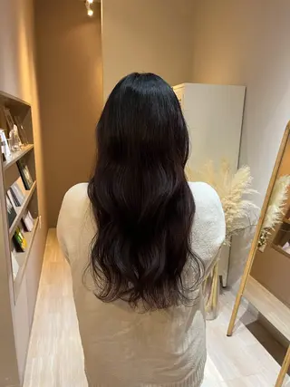 ロング カラー ramphy 柴原 夢奈のヘアスタイル