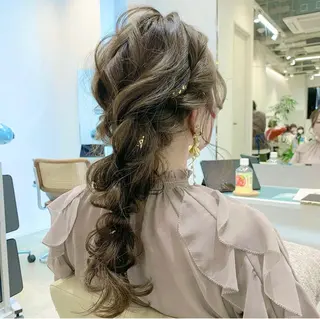 ロング カラー ヘアアレンジ 1月からスタイリスト /内田将太のヘアスタイル