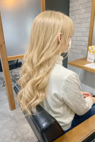 ロング 1%【横浜】 髪質改善&ケアカラーのヘアスタイル