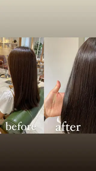 セミロング カラー 過去一の柔髪ヘア 🌿einshairのヘアスタイル