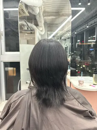 ミディアム パーマ 小林蒼太 梅田モデル募集のヘアスタイル