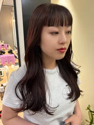 ロング カラー hubhair レイヤー/透明感のヘアスタイル