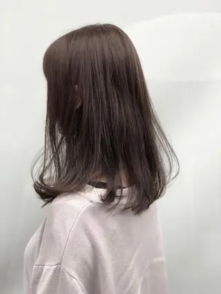 ミディアム 清水 純のヘアスタイル