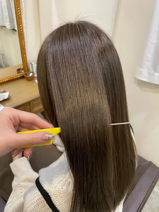 セミロング 髪質改善矯正特化 🇰🇷amiruのヘアスタイル