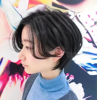 ショート パーマ 趙 英来のヘアスタイル