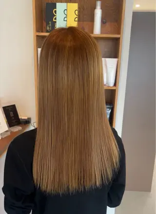 カラー 透明感カラー 結羽愛のヘアスタイル