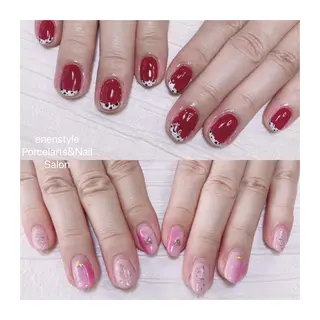ミディアム ネイル 🐾enen style 🐾のネイルデザイン