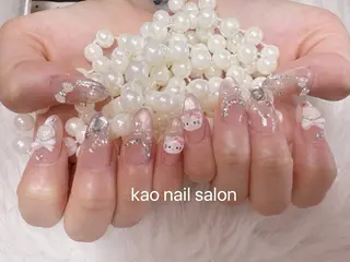 ネイル kao nail マグネット/長さだしのネイルデザイン