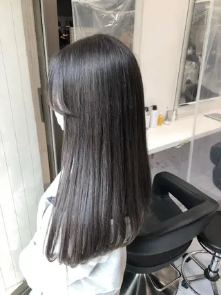 セミロング カラー パーマ ヘアアレンジ メンズ キッズ ネイル マツエク・マツパ 上品＆韓国風 🥀海心🥀のヘアスタイル