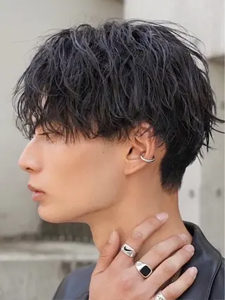 ショート パーマ メンズ fifth_Oita 安藤海哉のヘアスタイル