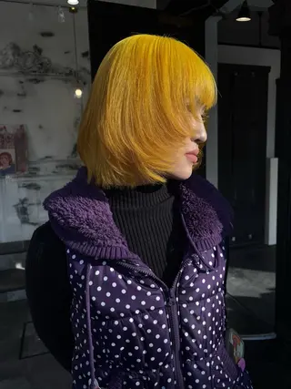 ミディアム ボブ・カラー 琴音のヘアスタイル