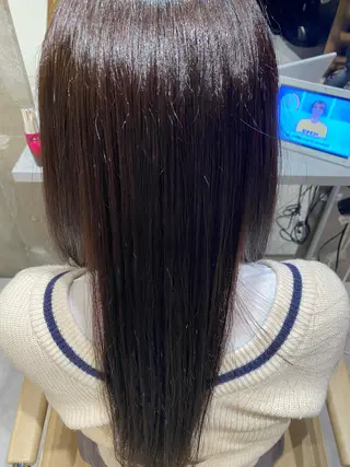 ロング mina🪐立川駅/ 無料ショートカットのヘアスタイル