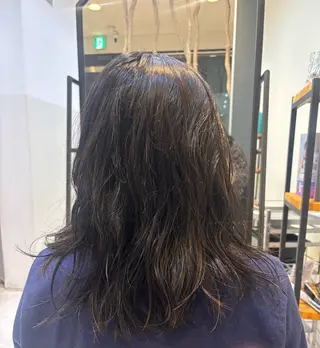 ミディアム パーマ すなが/ハイライト モデル募集中のヘアスタイル