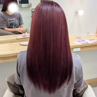 ロング カラー 彩桜/アレンジ/艶 カラー/小顔カット✂のヘアスタイル