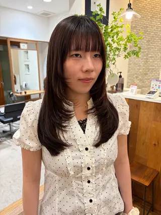 ロング カラー ヘアアレンジ 無料カットモデル‪✨ ✂️Nanami🌷のヘアスタイル