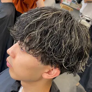 ミディアム カラー ヘアアレンジ メンズ fifth 石川 凪のヘアスタイル