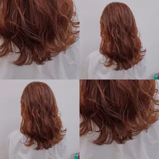 ロング カラー パーマ ヘアアレンジ メンズ キッズ ネイル マツエク・マツパ 上品＆韓国風 🥀海心🥀のヘアスタイル