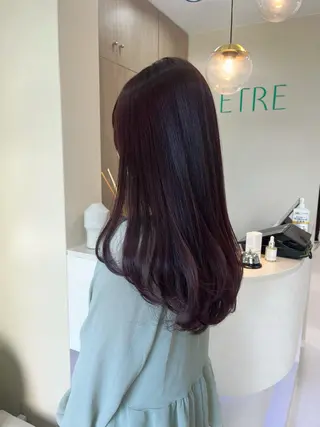 ロング カラー 中村 佳歩のヘアスタイル