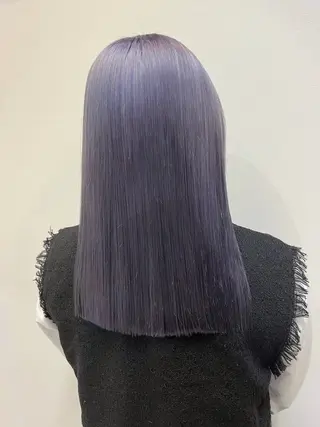 セミロング ひらち まいののヘアスタイル