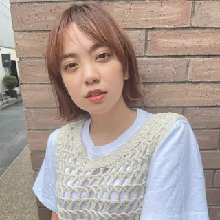 ミディアム カラー ショート〜ボブ✂︎ 武蔵小杉 南澤佑介のヘアスタイル