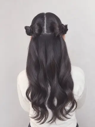 ロング 推し活アレンジ🎀 艶カラー¦nanoのヘアスタイル