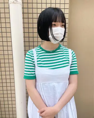 ショート 🙃 透明感カラー/ボブのヘアスタイル