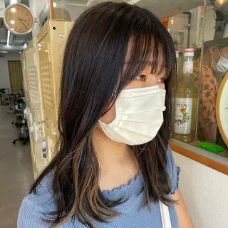 ミディアム SUNC/🤎 オオクマ　カナエ🤎のヘアスタイル
