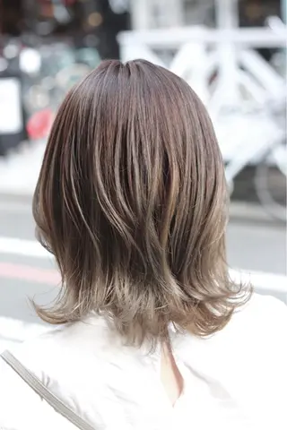 ミディアム カラー ヘアアレンジ 川内 政人のヘアスタイル