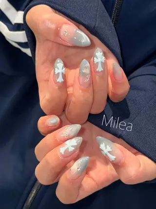 ネイル Milea🩵 Sayaka🪩のネイルデザイン