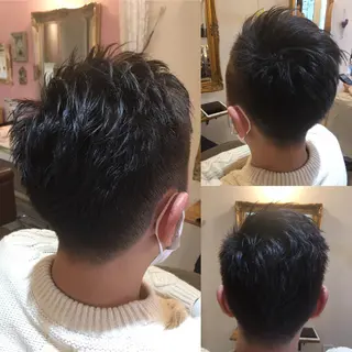 ショート メンズ plaatje 義見のヘアスタイル