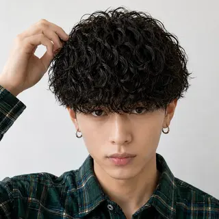 パーマ メンズ メンズ特化カットパー マカラー坂田柊のヘアスタイル