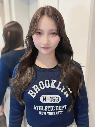 ロング カラー 植林 奨のヘアスタイル