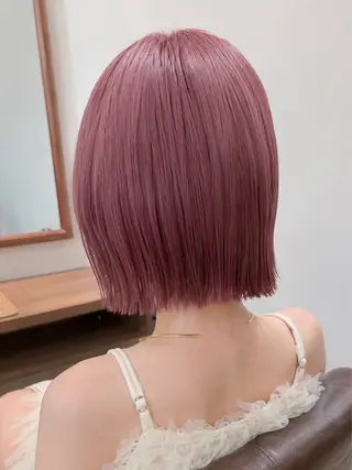 ショート 🍎暖色🍊/ボブ/ ケアブリーチ/あいらのヘアスタイル